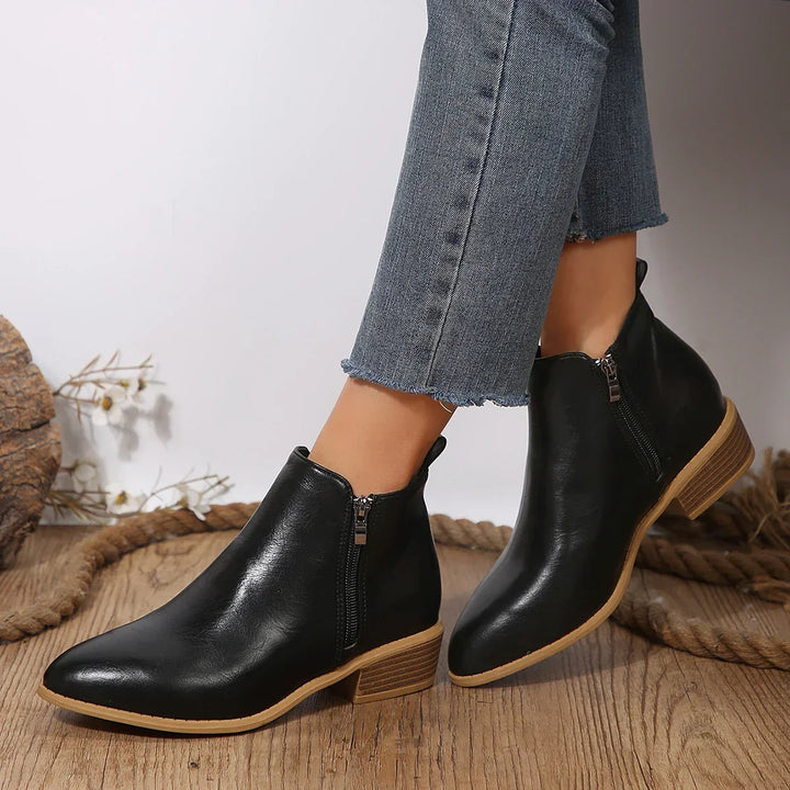 Ella | Women Spring Casual Side-Zip Ankle Boots
