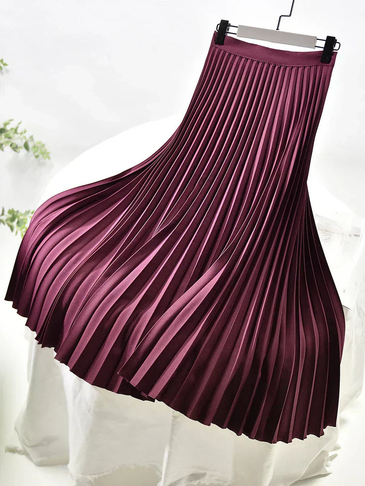 Clara | Women’s Spring Pleated Maxi Skirt