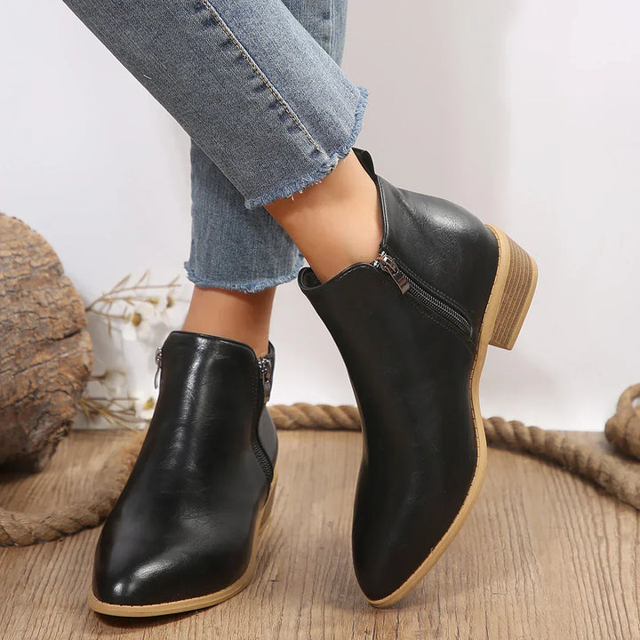 Ella | Women Spring Casual Side-Zip Ankle Boots