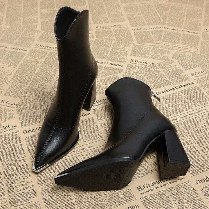 Eleanor | Women’s Spring Pointed Heel Ankle Boots