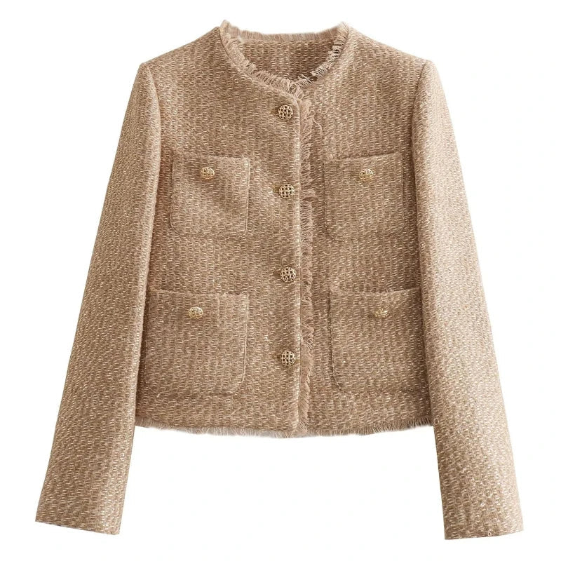 Emily | Women's Tweed Button-Down Jacket