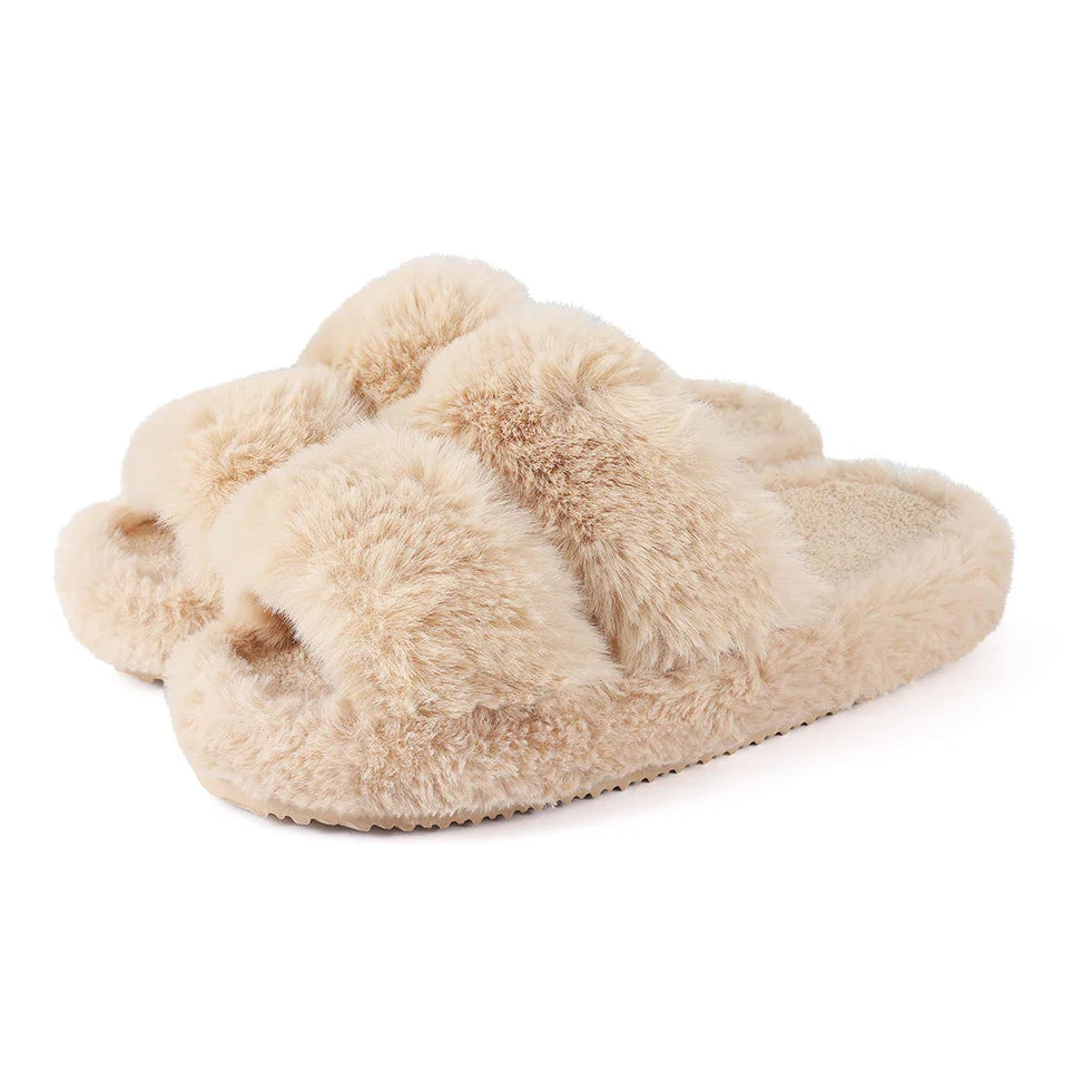 Daisy | Women’s Cozy Faux Fur Slide Slippers