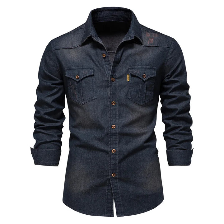 Henry | Men’s Denim Button-Up Shirt
