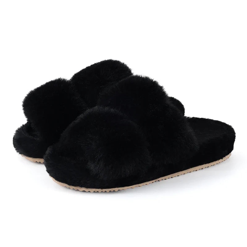 Daisy | Women’s Cozy Faux Fur Slide Slippers