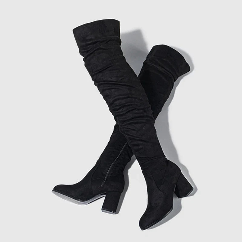 Kayla | Stylish Over-the-Knee Women's Heeled Boots