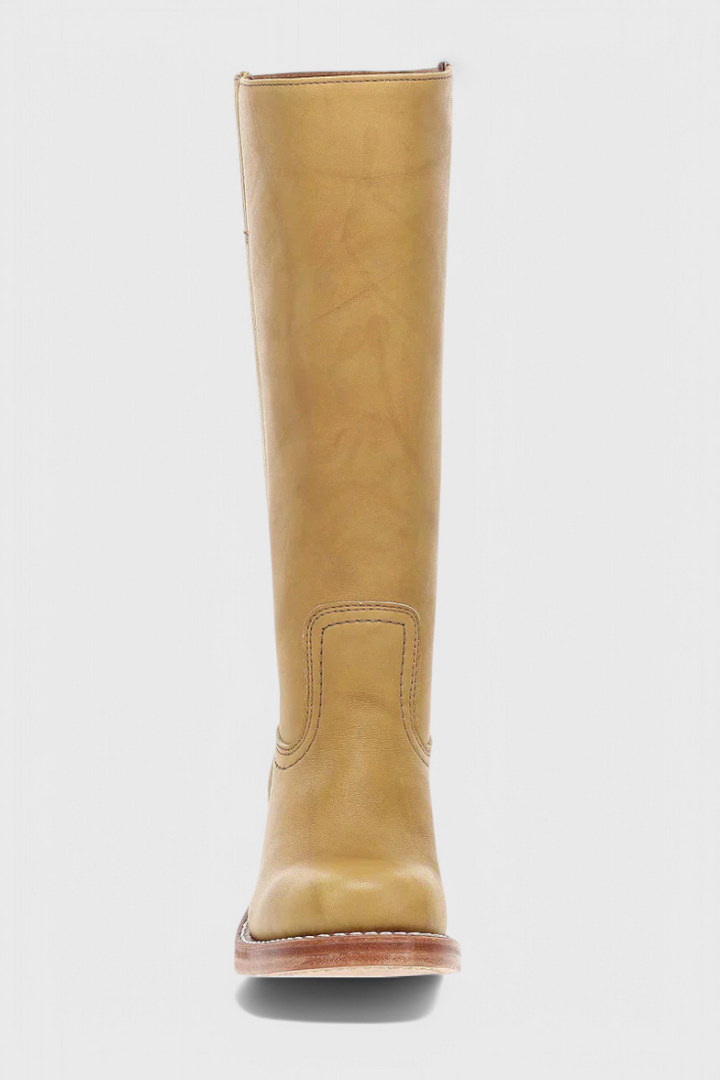 Ella | Women’s Leather Knee-High Boots with Heels