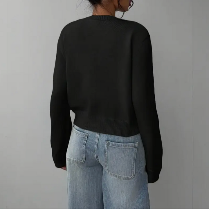 Fiona | Women’s Spring Cropped Button Cardigan