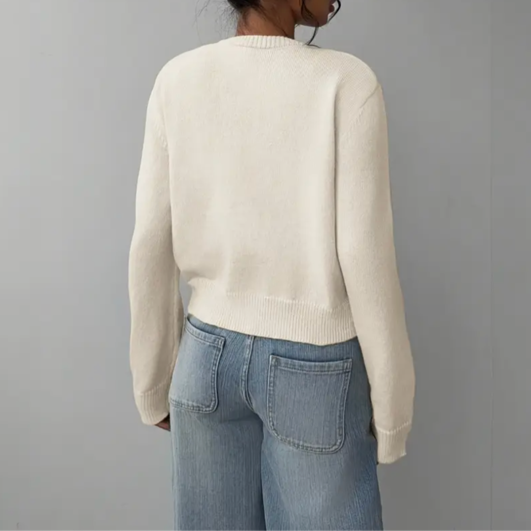 Fiona | Women’s Spring Cropped Button Cardigan