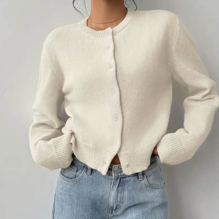 Fiona | Women’s Spring Cropped Button Cardigan