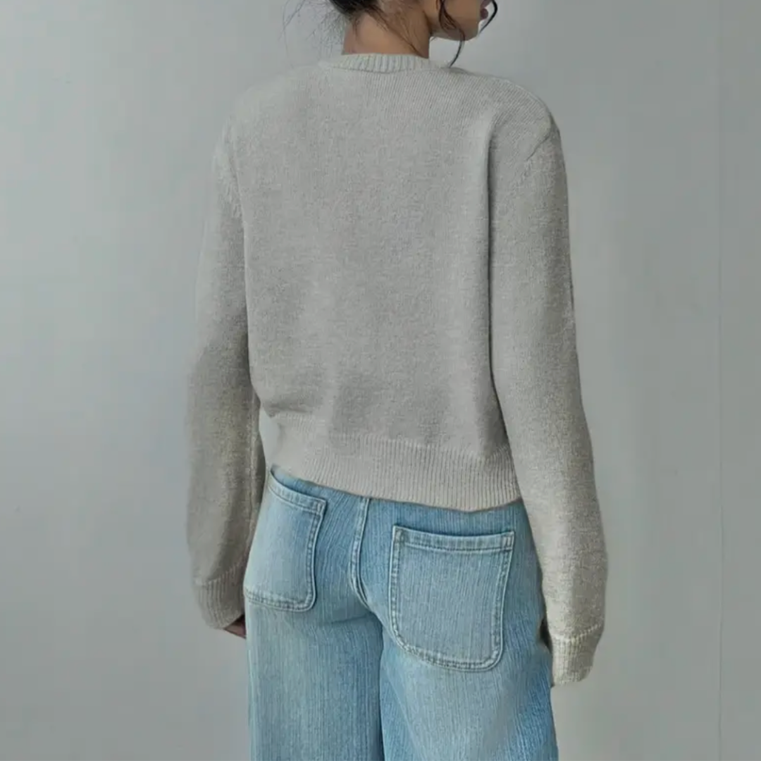 Fiona | Women’s Spring Cropped Button Cardigan