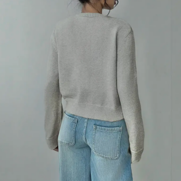 Fiona | Women’s Spring Cropped Button Cardigan