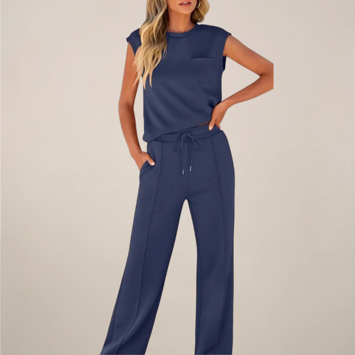 Charlotte | Women’s Spring Drawstring Relaxed Pants Set