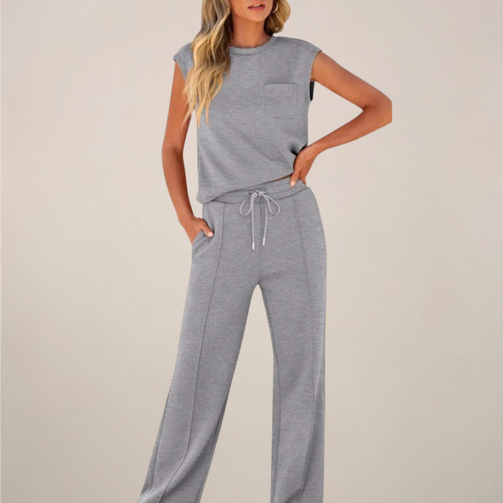 Charlotte | Women’s Spring Drawstring Relaxed Pants Set