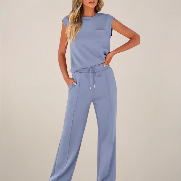 Charlotte | Women’s Spring Drawstring Relaxed Pants Set