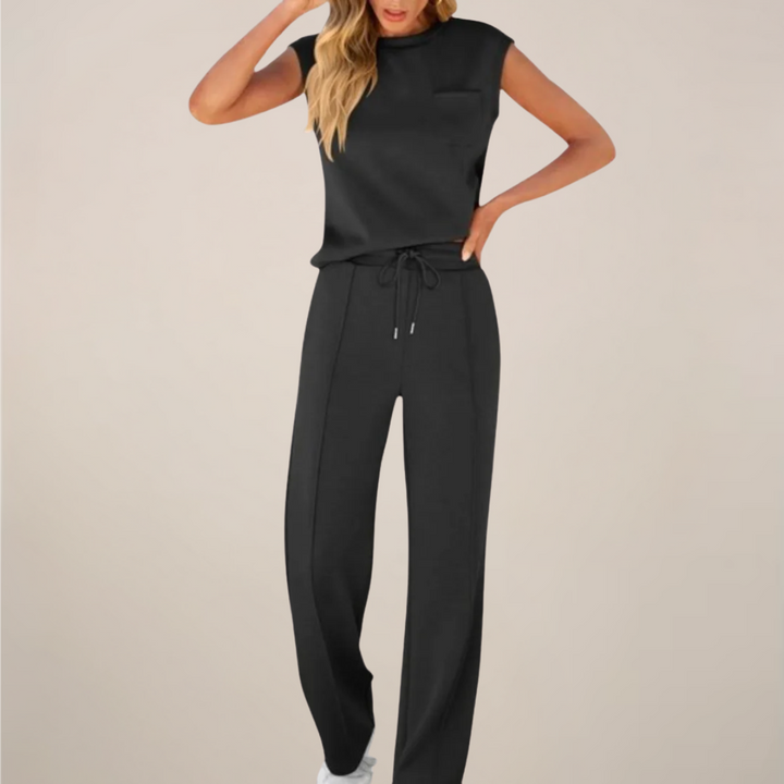 Charlotte | Women’s Spring Drawstring Relaxed Pants Set