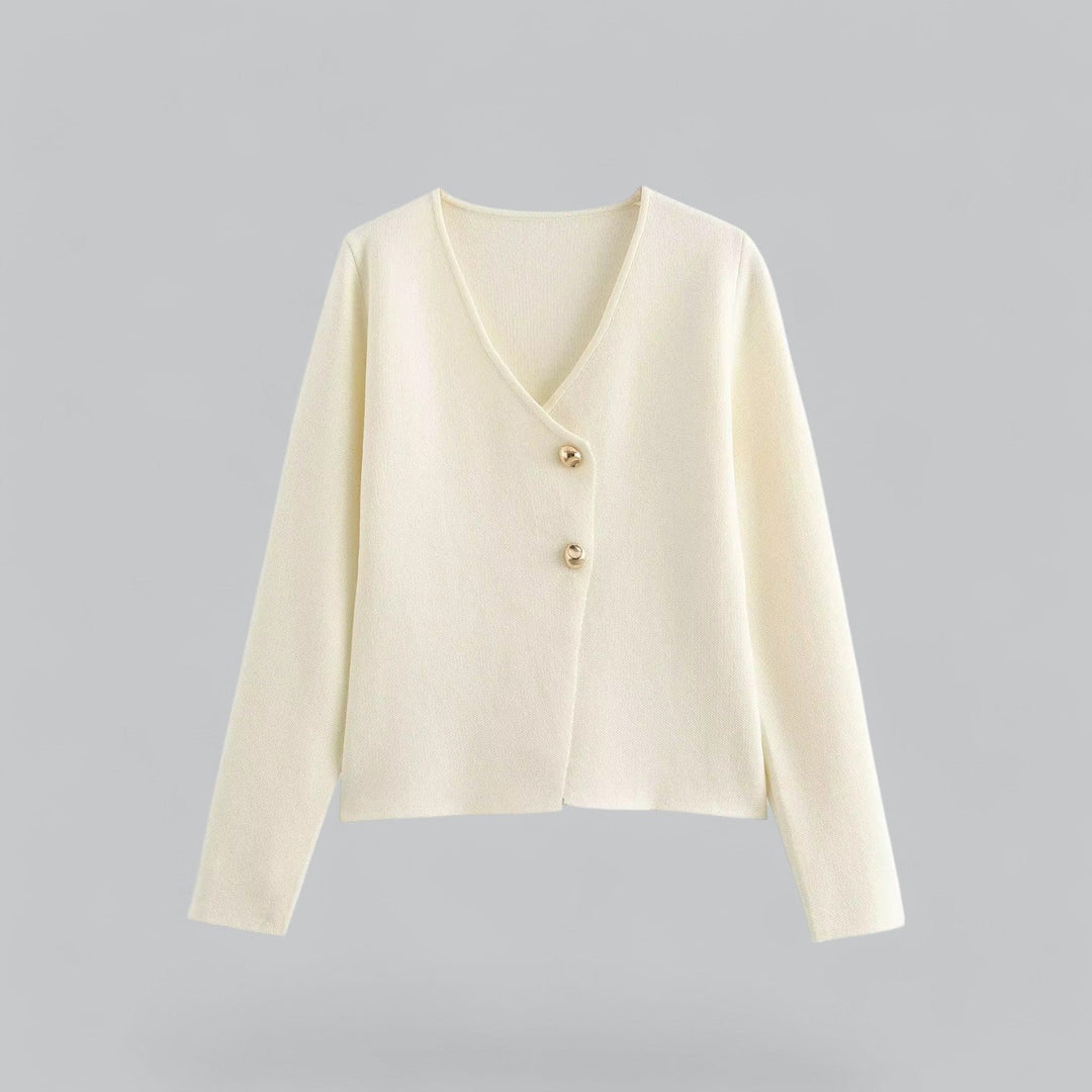 Grace | Women Spring Minimal Button Cardigan
