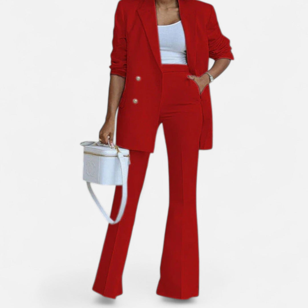 Abigail | Women Spring Double Breasted Pantsuit Set