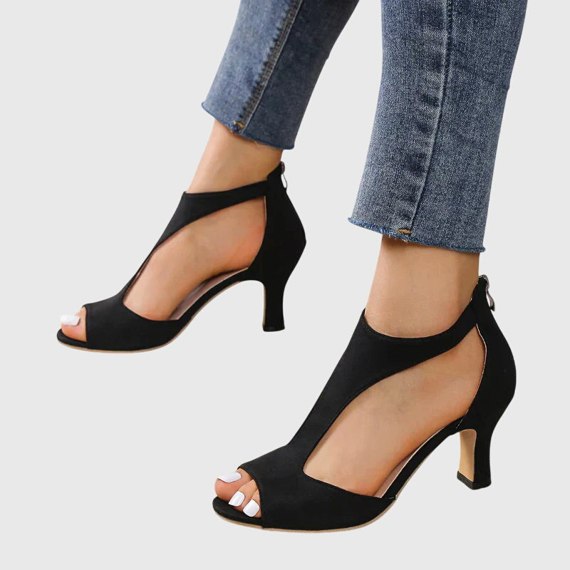 Elizabeth | Women Spring Cutout Open Toe Heels