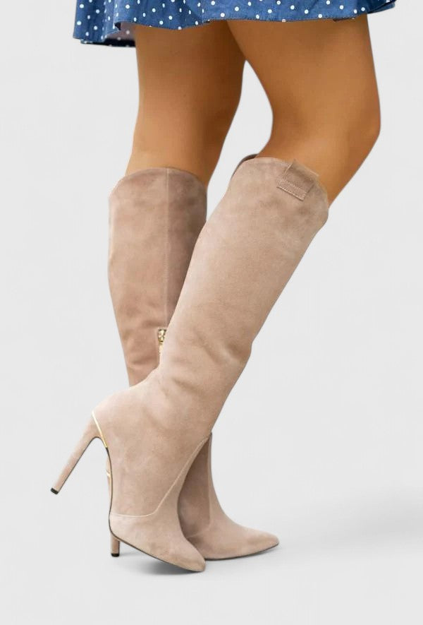Grace | Women Spring Pointed Toe Knee Boots