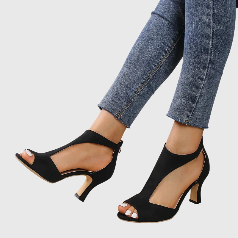 Elizabeth | Women Spring Cutout Open Toe Heels