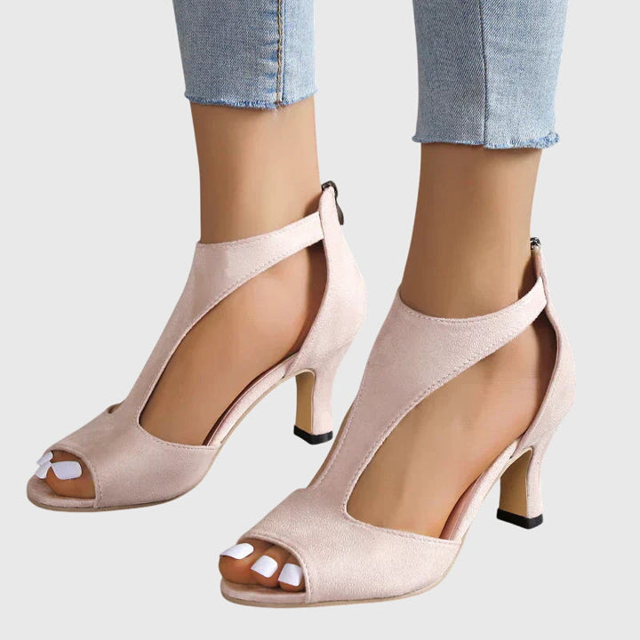 Elizabeth | Women Spring Cutout Open Toe Heels