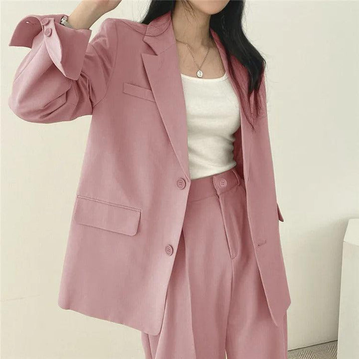 Hailey | Women’s Tailored Suit Set with Long Blazer