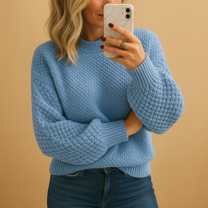 Nicole | Women’s Winter Cozy Textured Knit Sweater