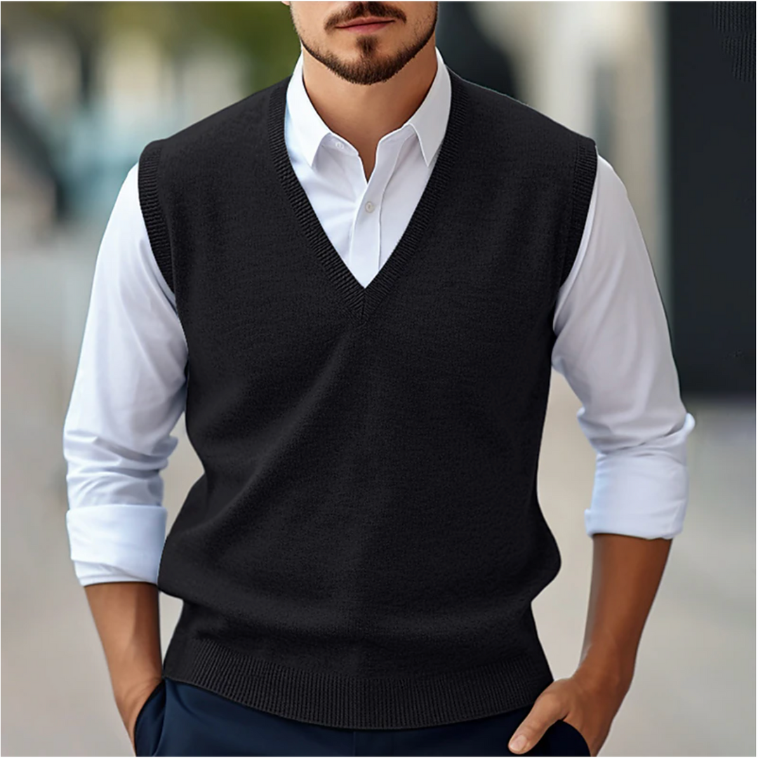 Adam | Men’s V-Neck Knitwear Office Wear Vest