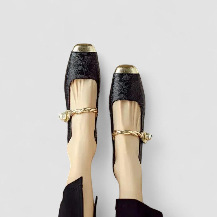 Ivy | Women Spring Pearl Strap Block Heels
