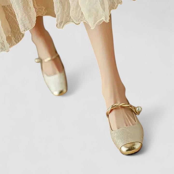 Ivy | Women Spring Pearl Strap Block Heels