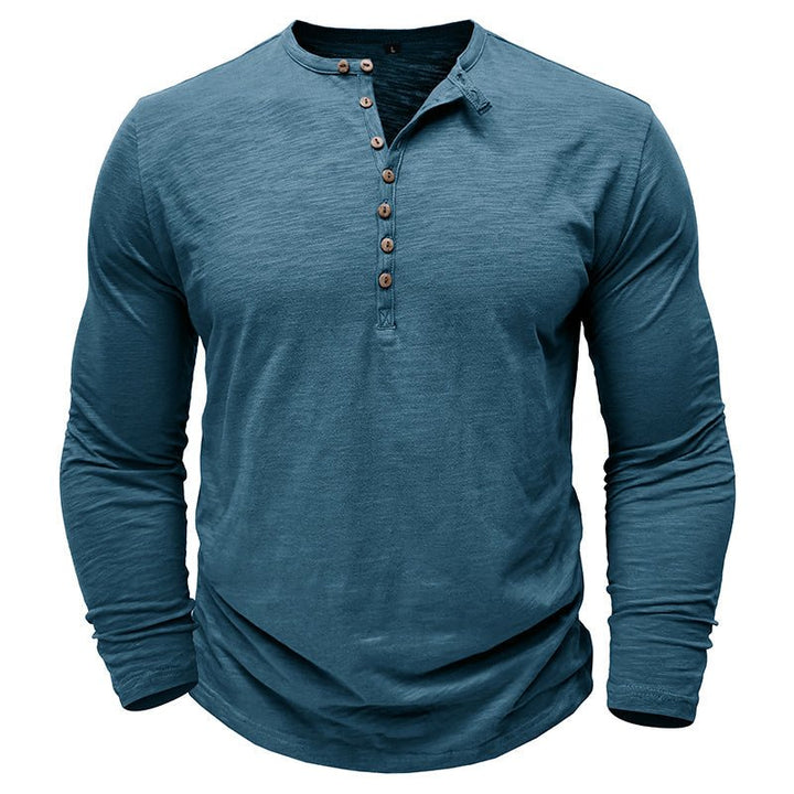Justin | Men's Long-Sleeve Henley Shirt