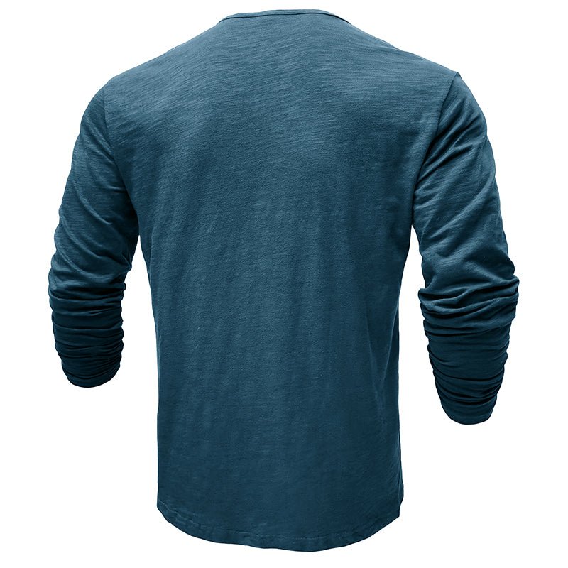 Justin | Men's Long-Sleeve Henley Shirt