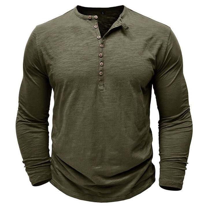 Justin | Men's Long-Sleeve Henley Shirt