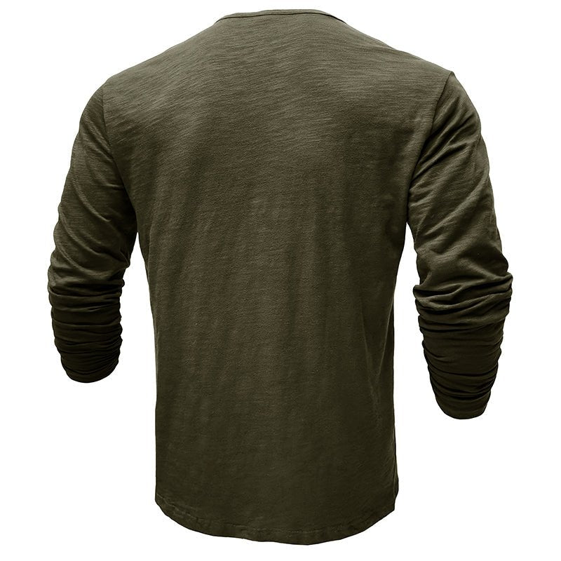 Justin | Men's Long-Sleeve Henley Shirt