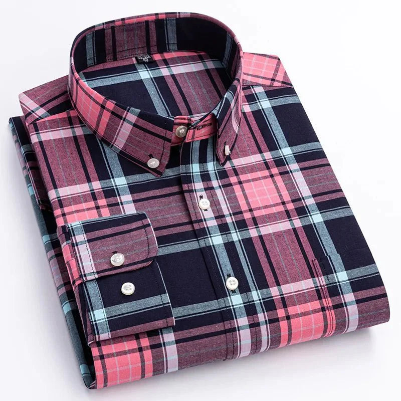 Bryan | Men's Plaid Button-Down Shirt