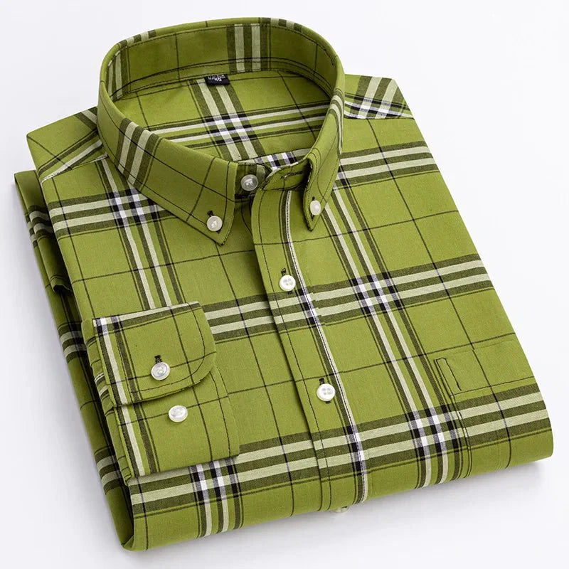 Bryan | Men's Plaid Button-Down Shirt