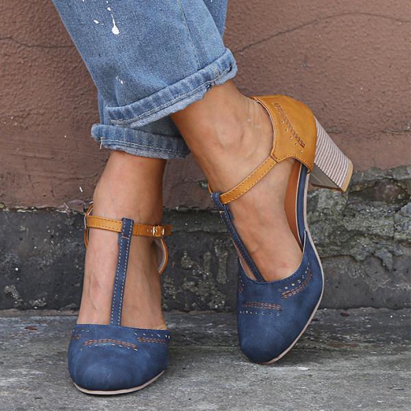 Emma | Women Spring Chunky Heel Mary Janes