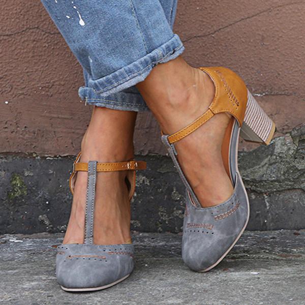 Emma | Women Spring Chunky Heel Mary Janes