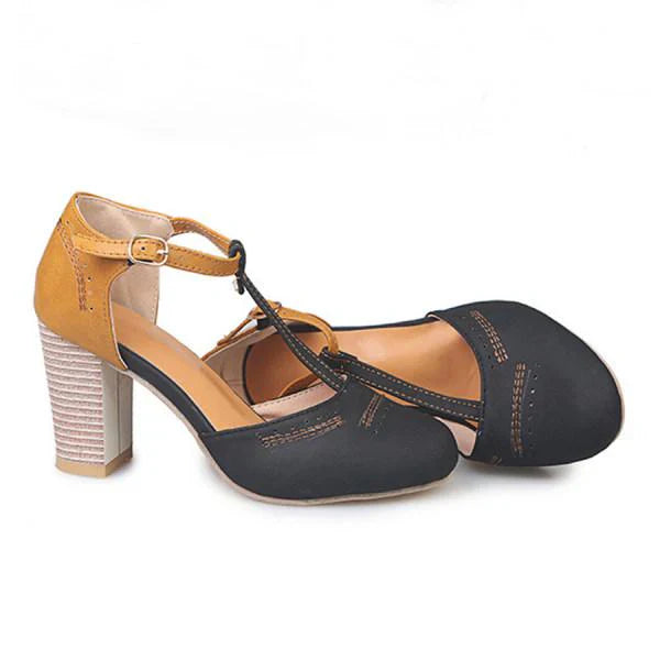 Emma | Women Spring Chunky Heel Mary Janes