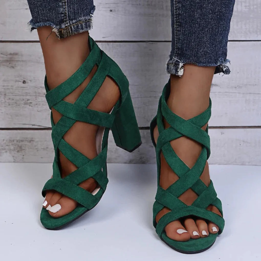 Chloe | Women Spring Block Heel Strappy Heels