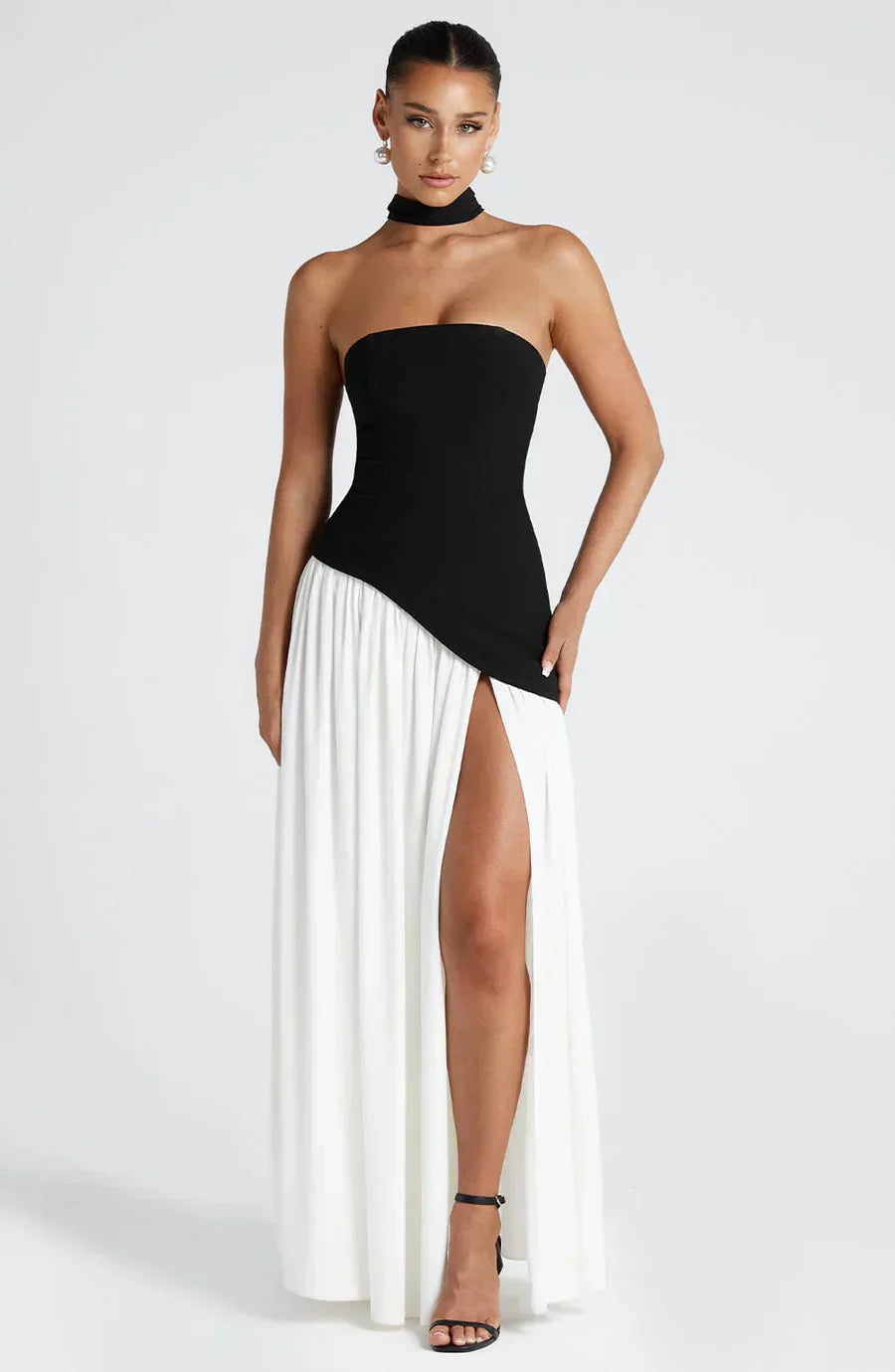 Fiona | Women Wedding Guest Asymmetric Maxi Dress
