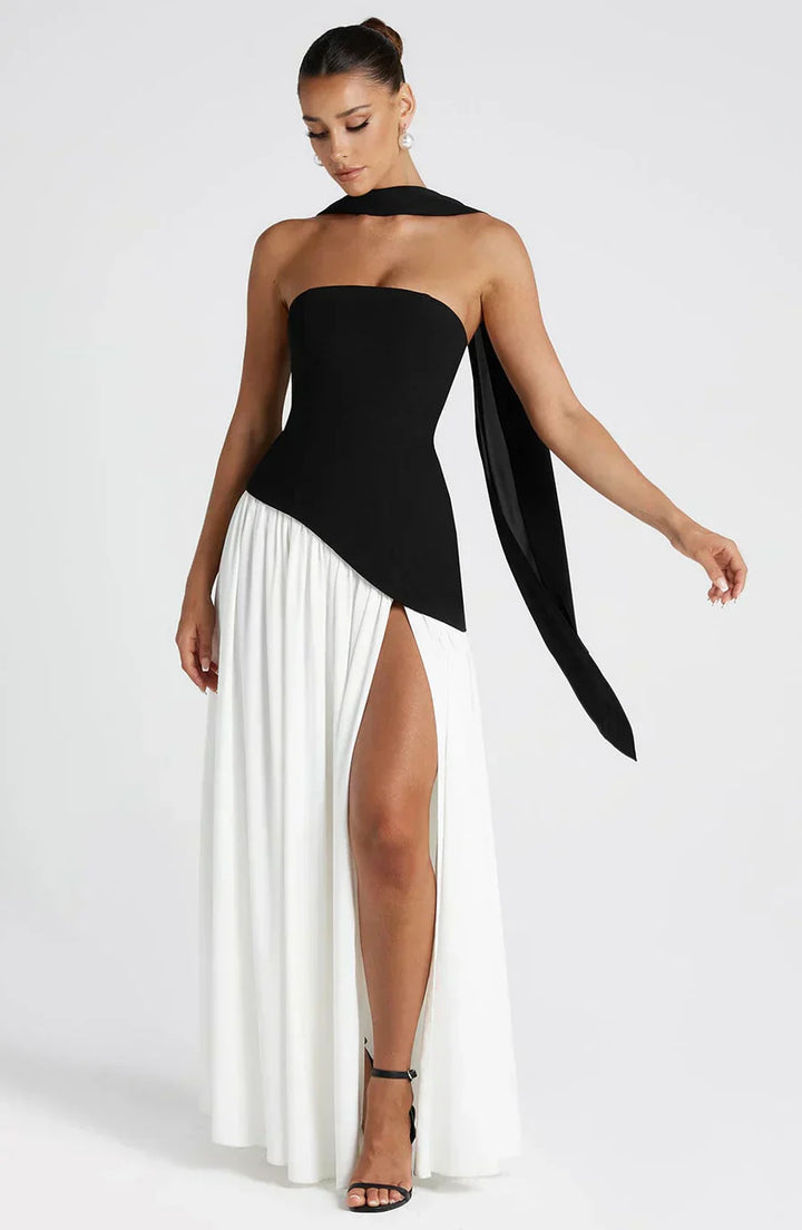 Fiona | Women Wedding Guest Asymmetric Maxi Dress