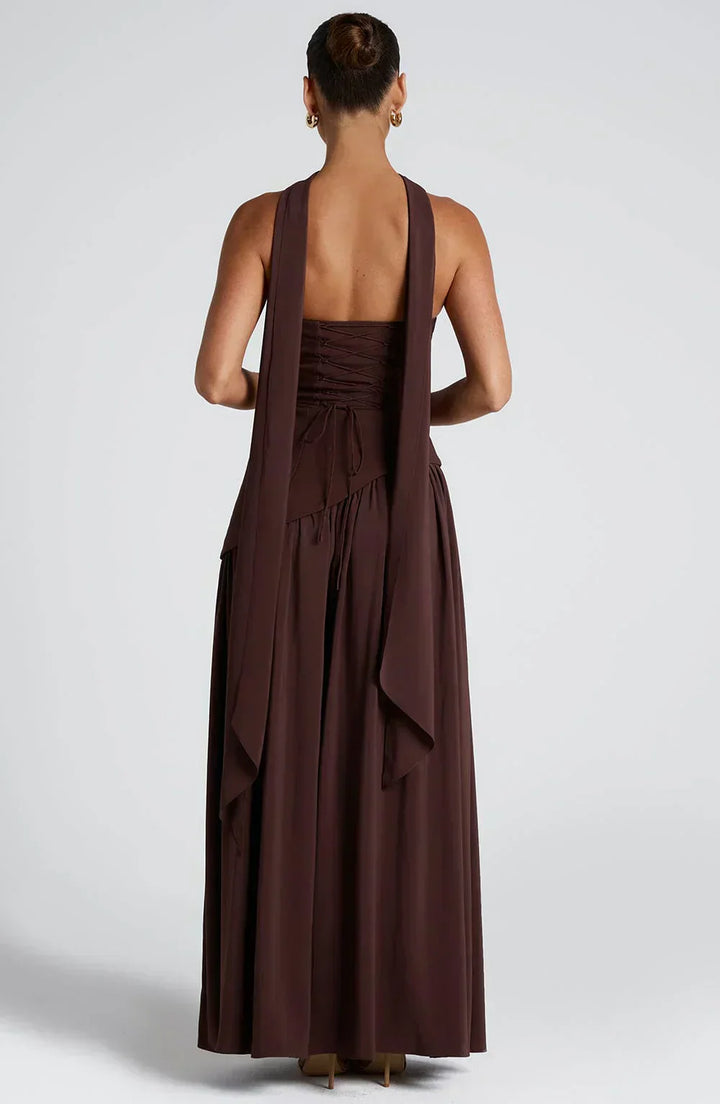 Fiona | Women Wedding Guest Asymmetric Maxi Dress