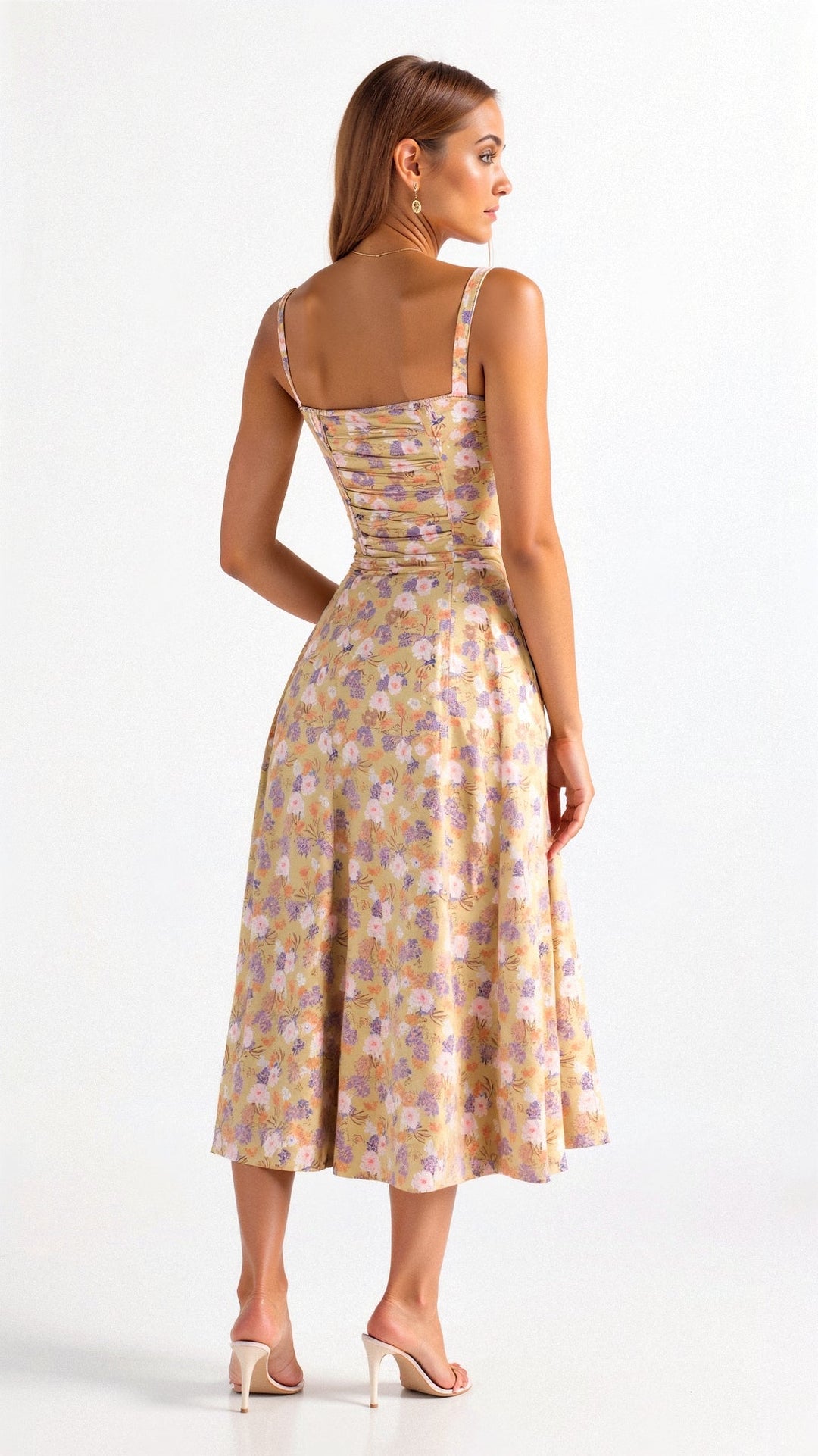 Bonnie | Floral Chic Corset Midi Dress