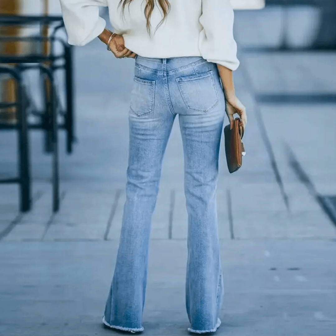 Michelle  | Women’s Spring High-Waist Straight Jeans