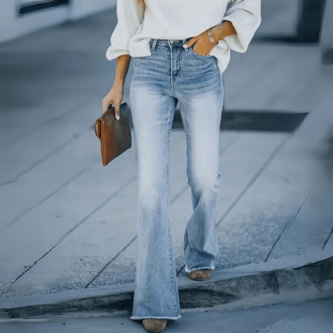 Michelle  | Women’s Spring High-Waist Straight Jeans