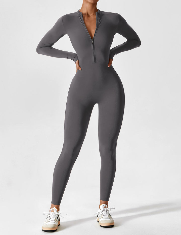 Julia | Women’s Spring Stretch Zip Up Jumpsuit