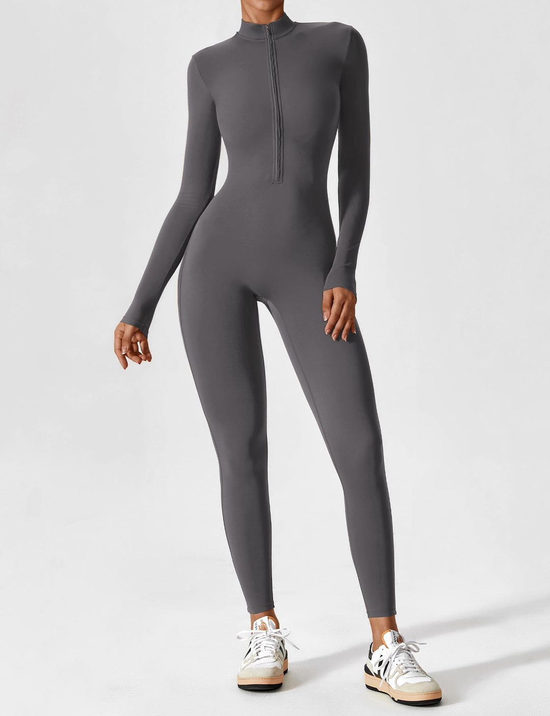 Julia | Women’s Spring Stretch Zip Up Jumpsuit