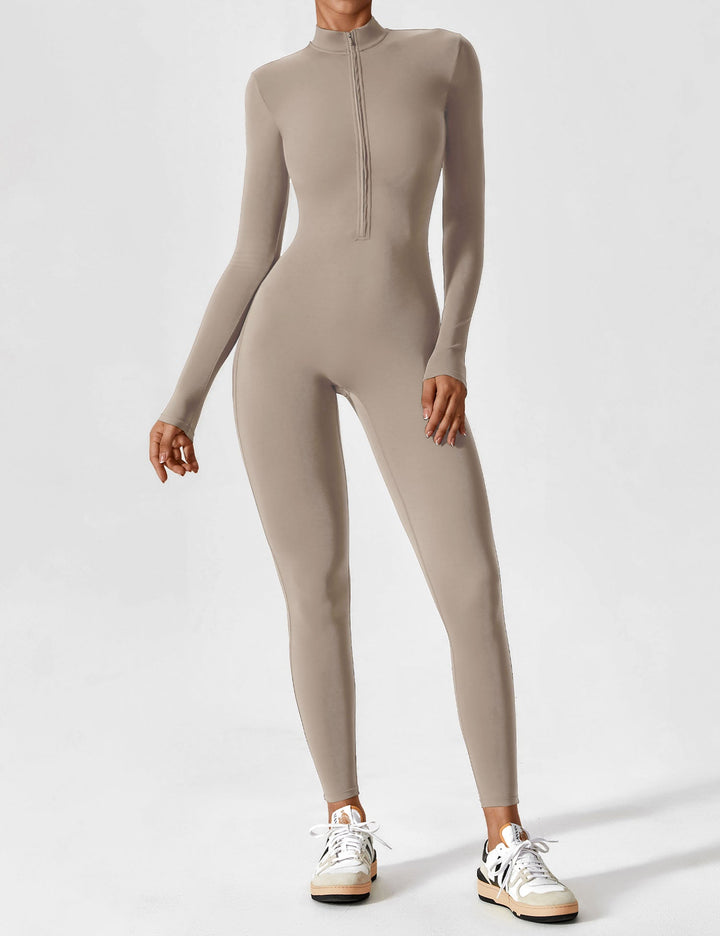 Julia | Women’s Spring Stretch Zip Up Jumpsuit