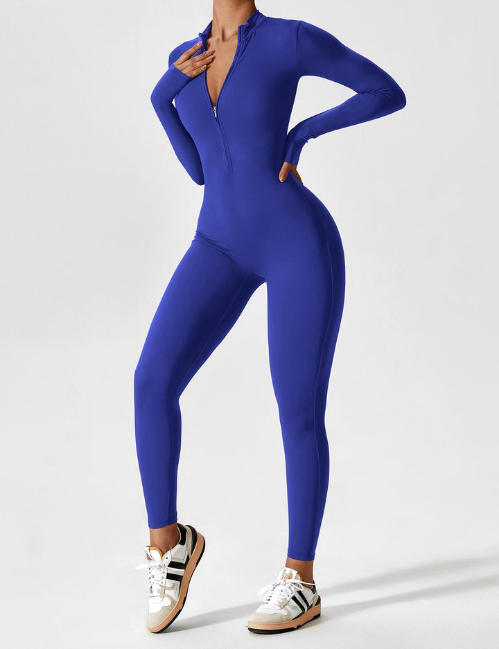 Julia | Women’s Spring Stretch Zip Up Jumpsuit